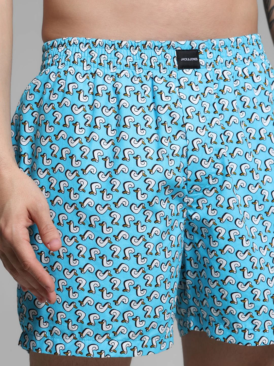 Blue Ducks Print Cotton Boxers - Image 4