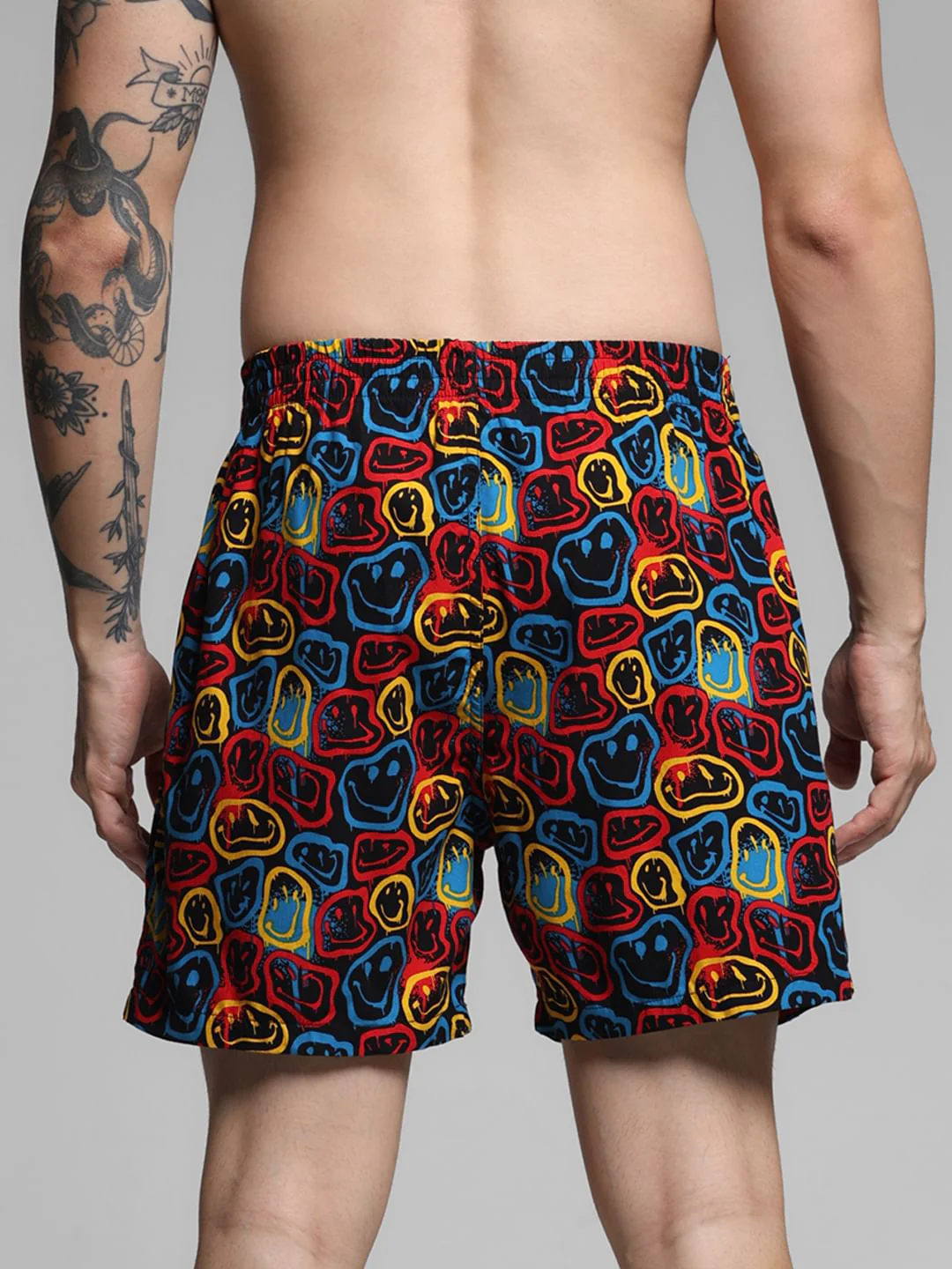 Black Printed Cotton Boxers - Image 3
