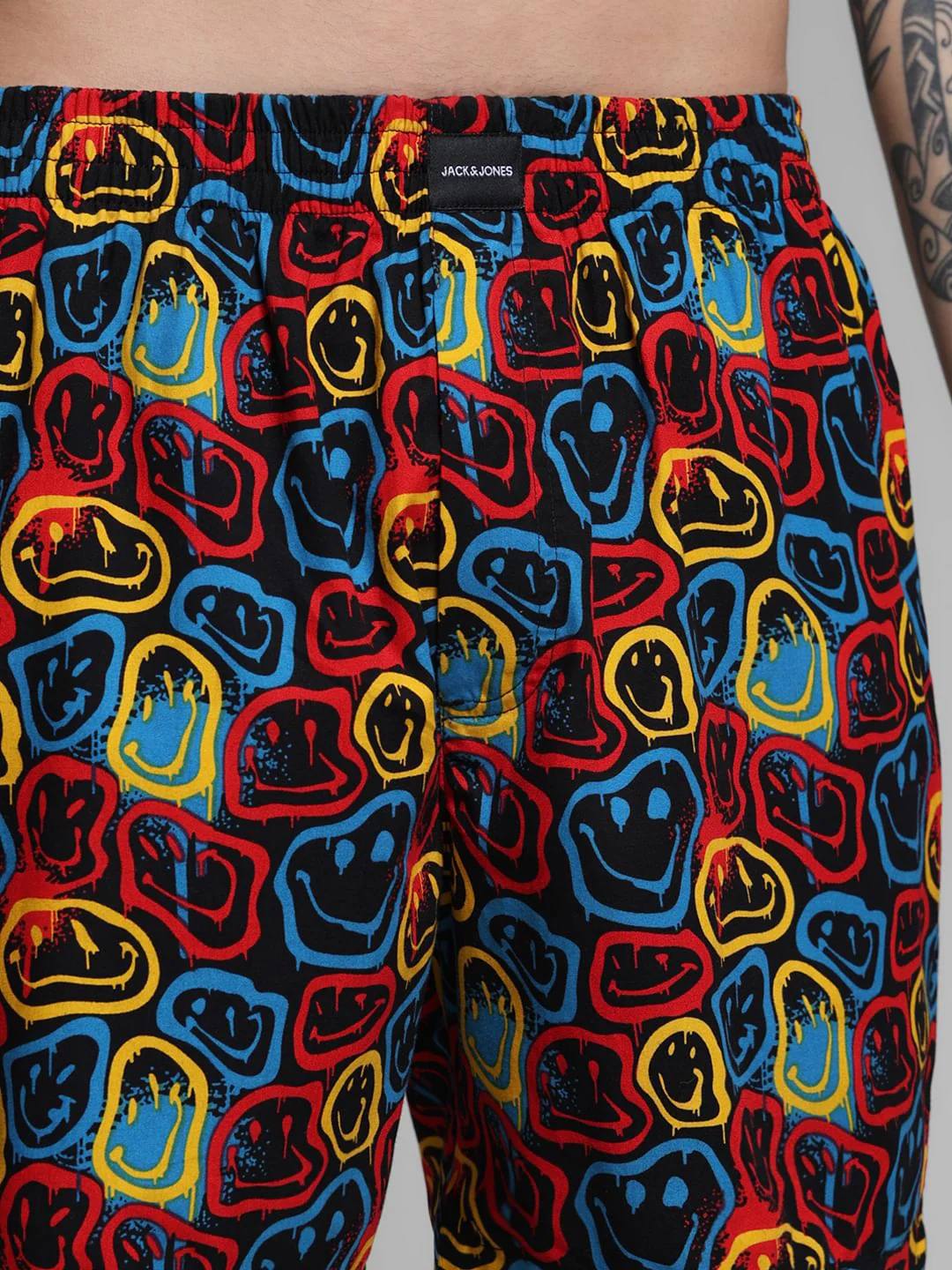 Black Printed Cotton Boxers - Image 4