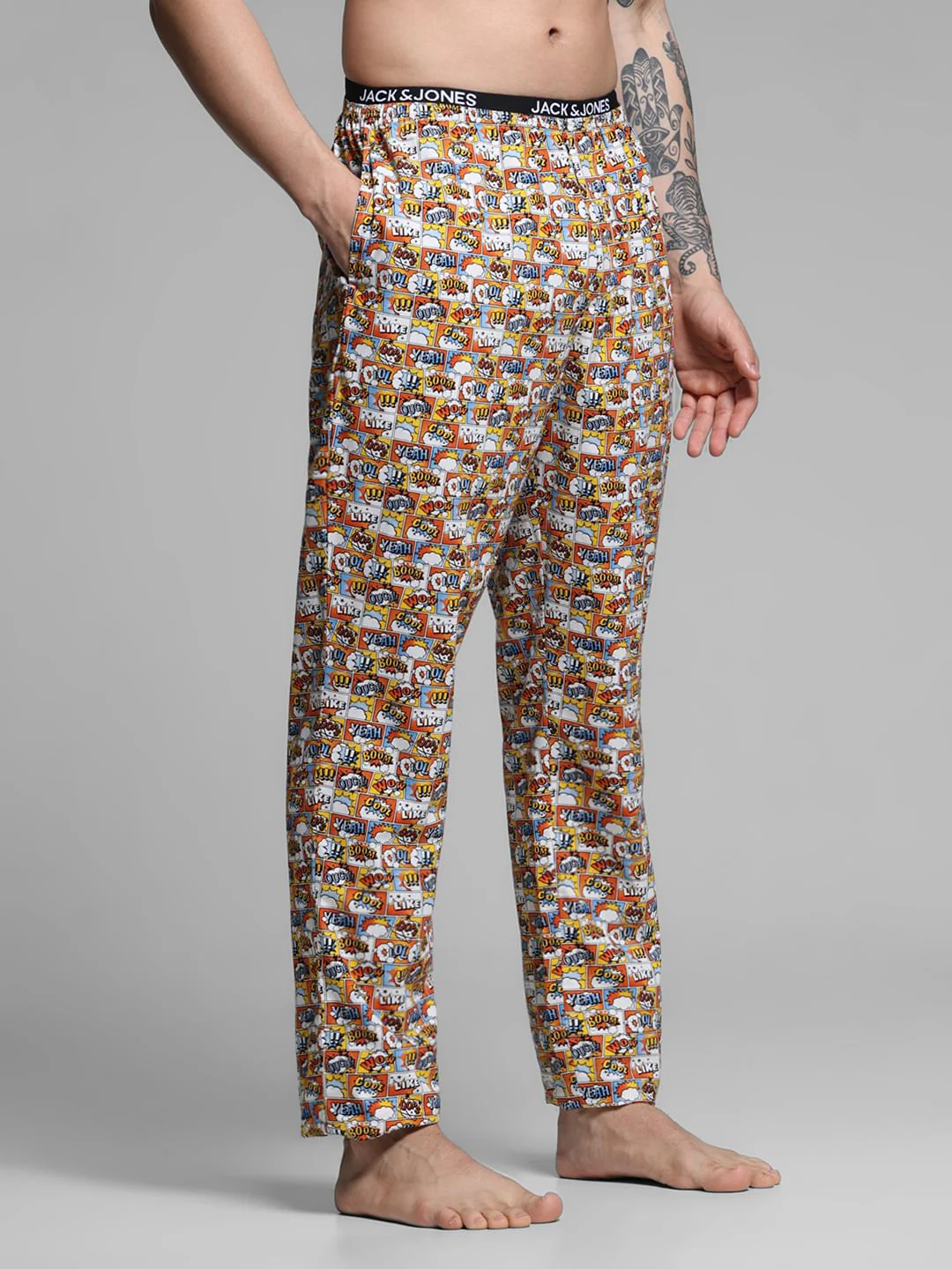 Yellow Comic Strip Print Pyjamas - Image 2
