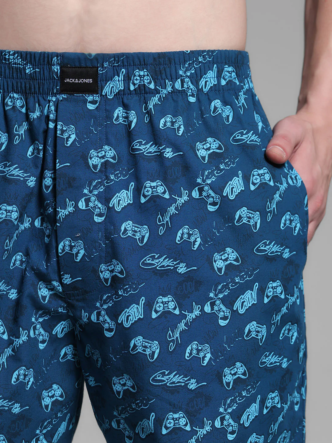 Dark Green Printed Cotton Boxers - Image 5