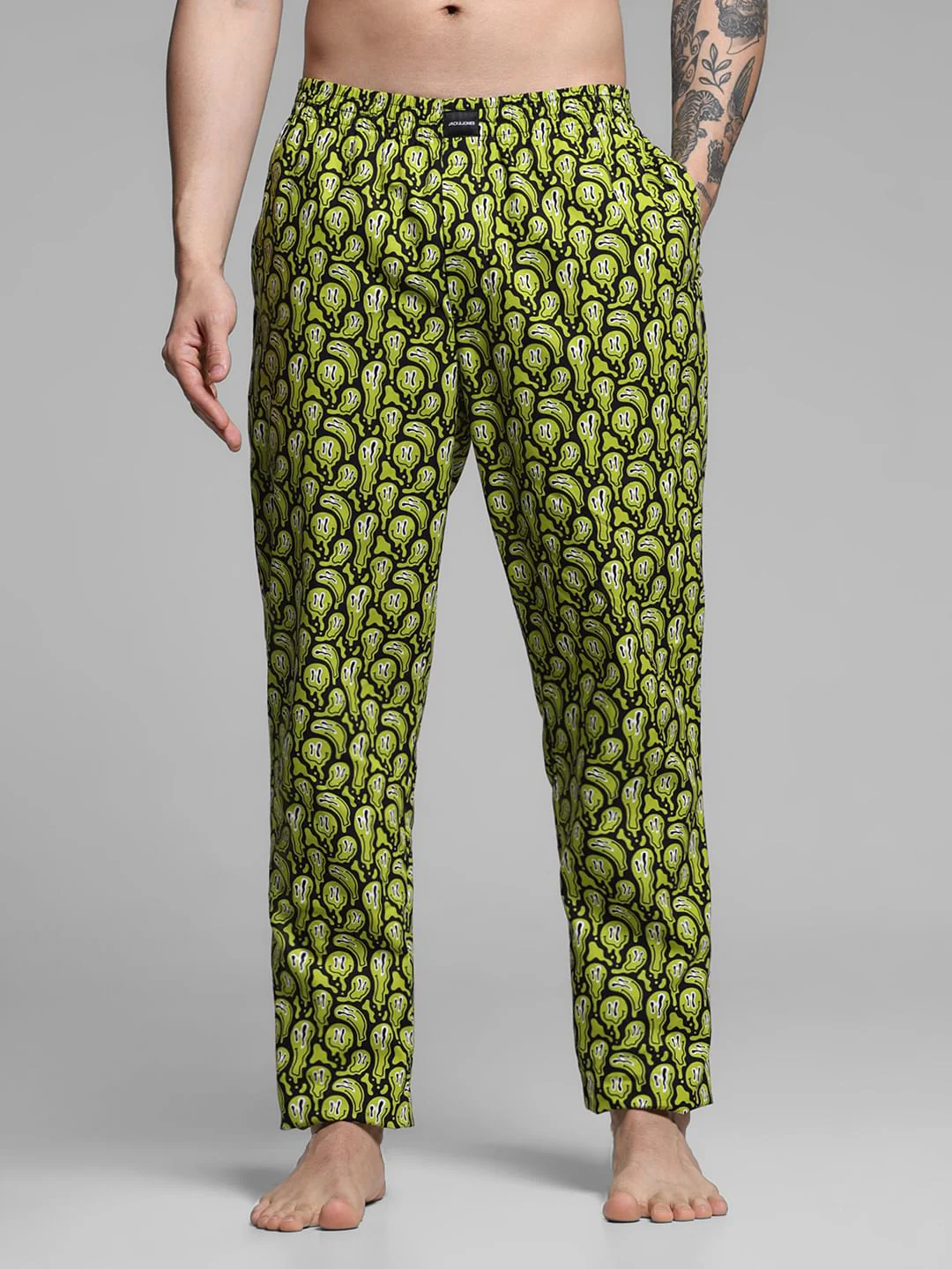 Black Printed Pyjamas