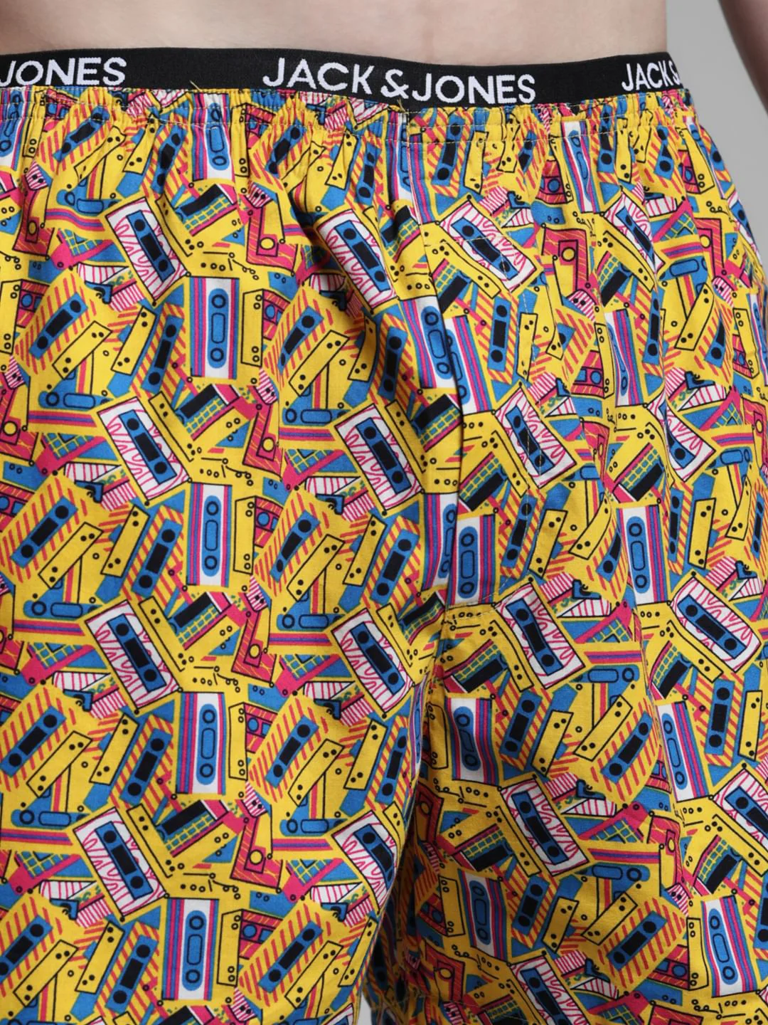Yellow Cassette Box Print Boxers - Image 4