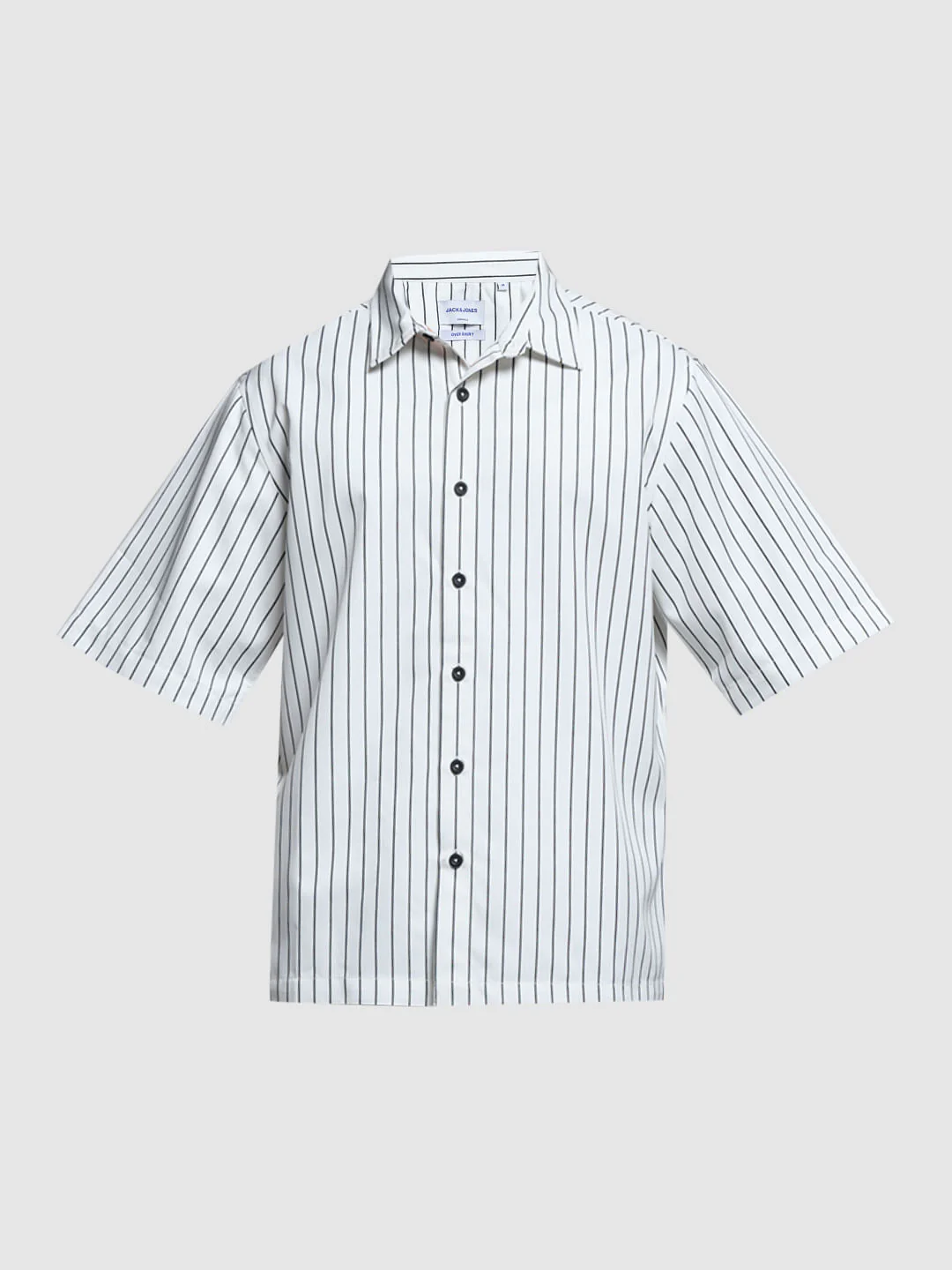 White Striped Embroidered Shirt - Image 8
