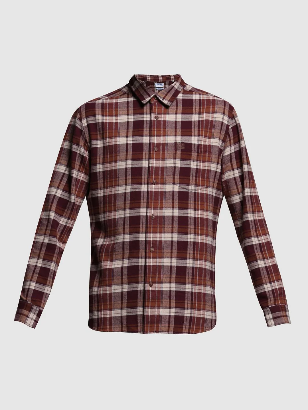 BRICK RED CHECK SHIRT - Image 7