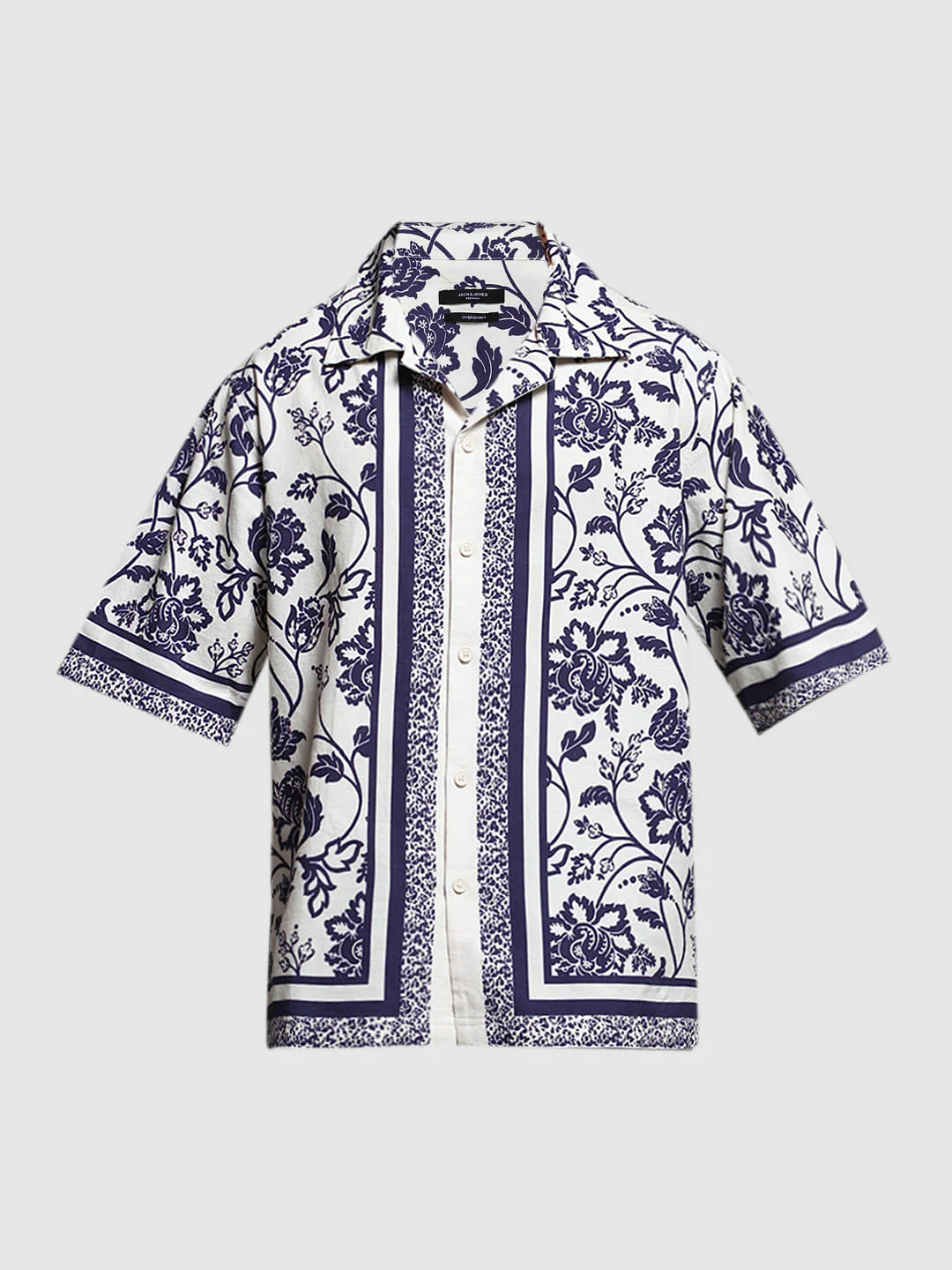 Blue Floral Oversized Shirt - Image 7
