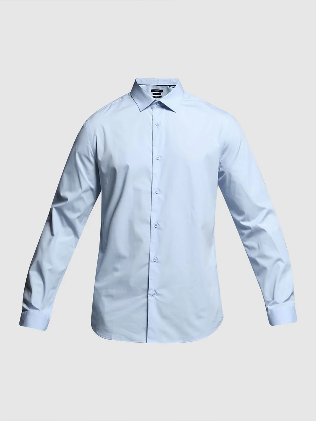Sky Blue Cotton Full Sleeves Shirt - Image 7
