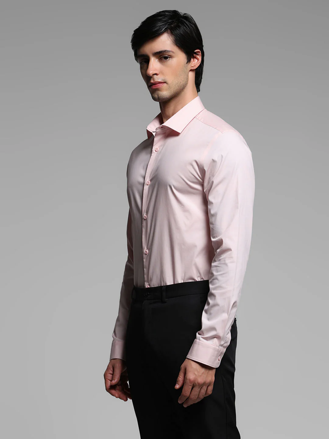 Pink Cotton Full Sleeves Shirt - Image 3
