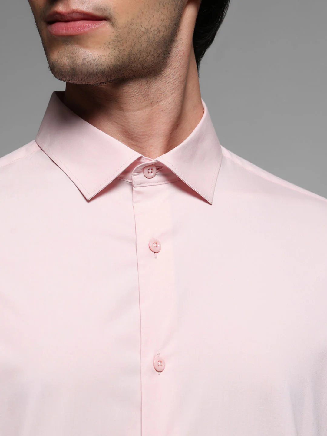 Pink Cotton Full Sleeves Shirt - Image 5