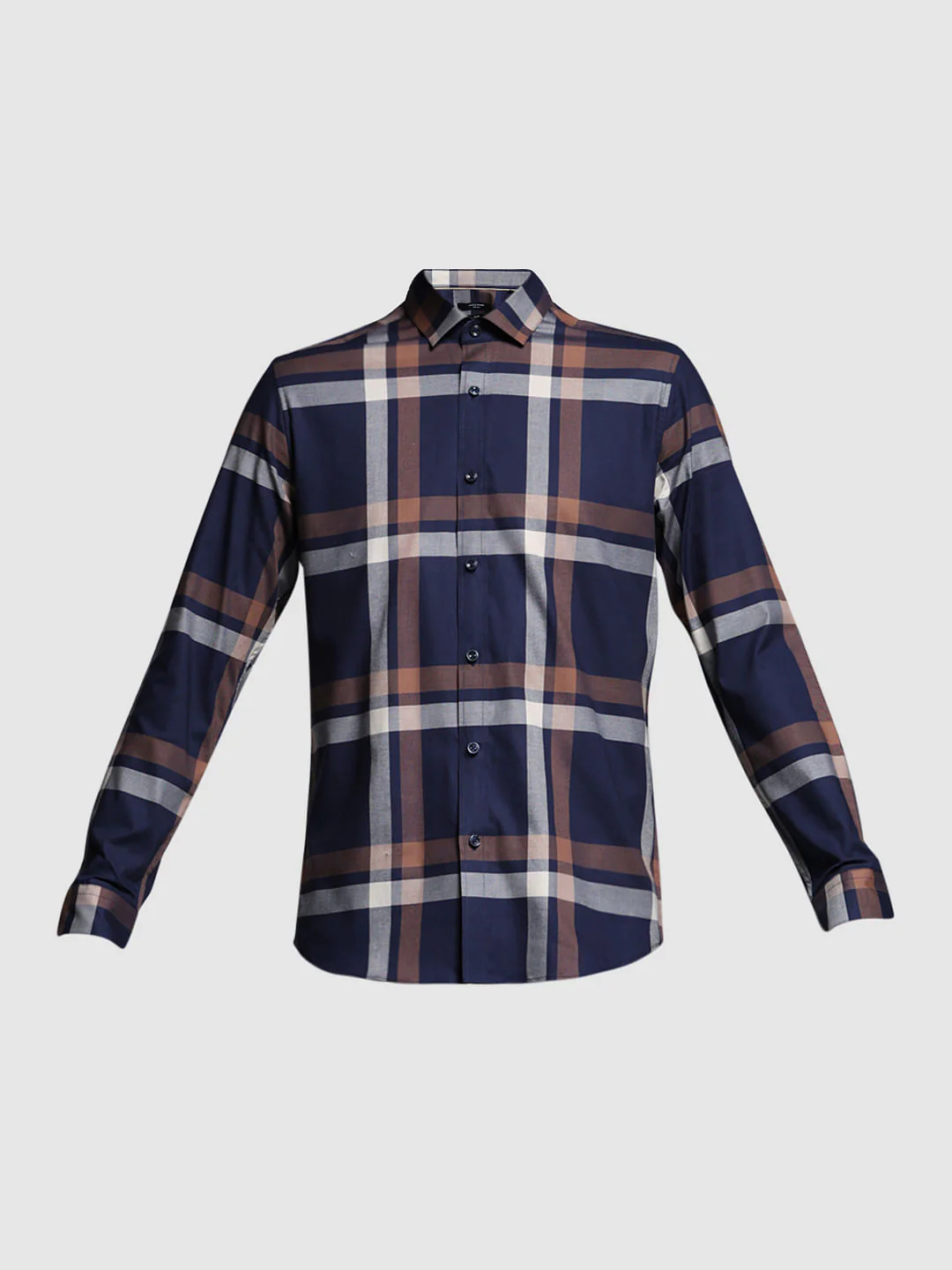BLUE DOBBY CHECK SHIRT - Image 7
