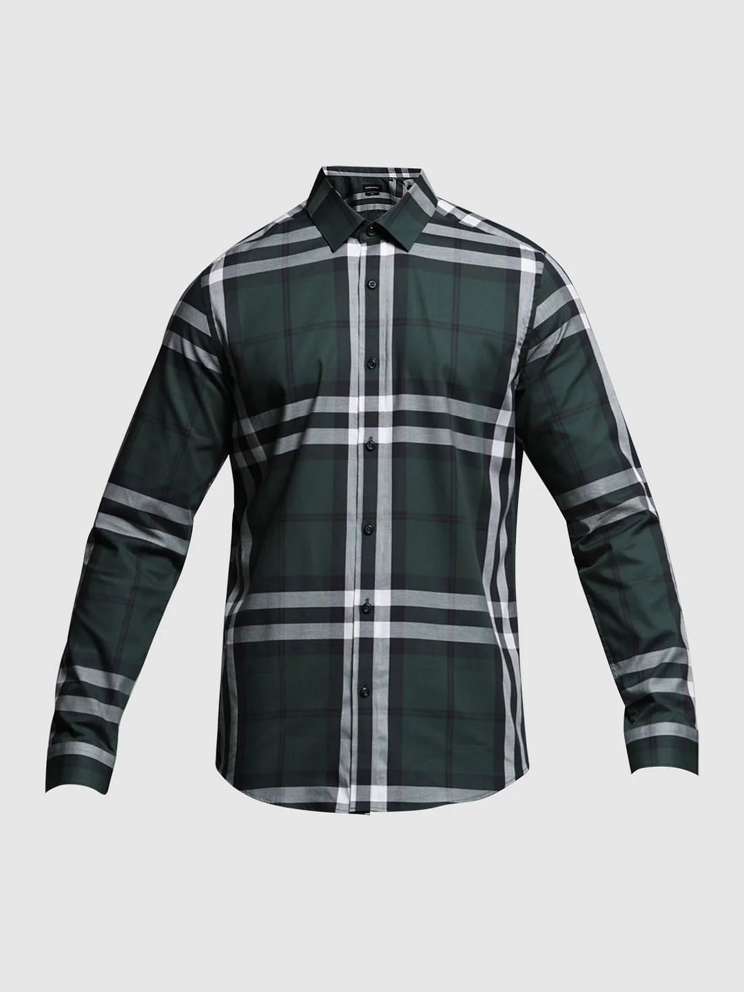 Green Check Print Full Sleeves Shirt - Image 7