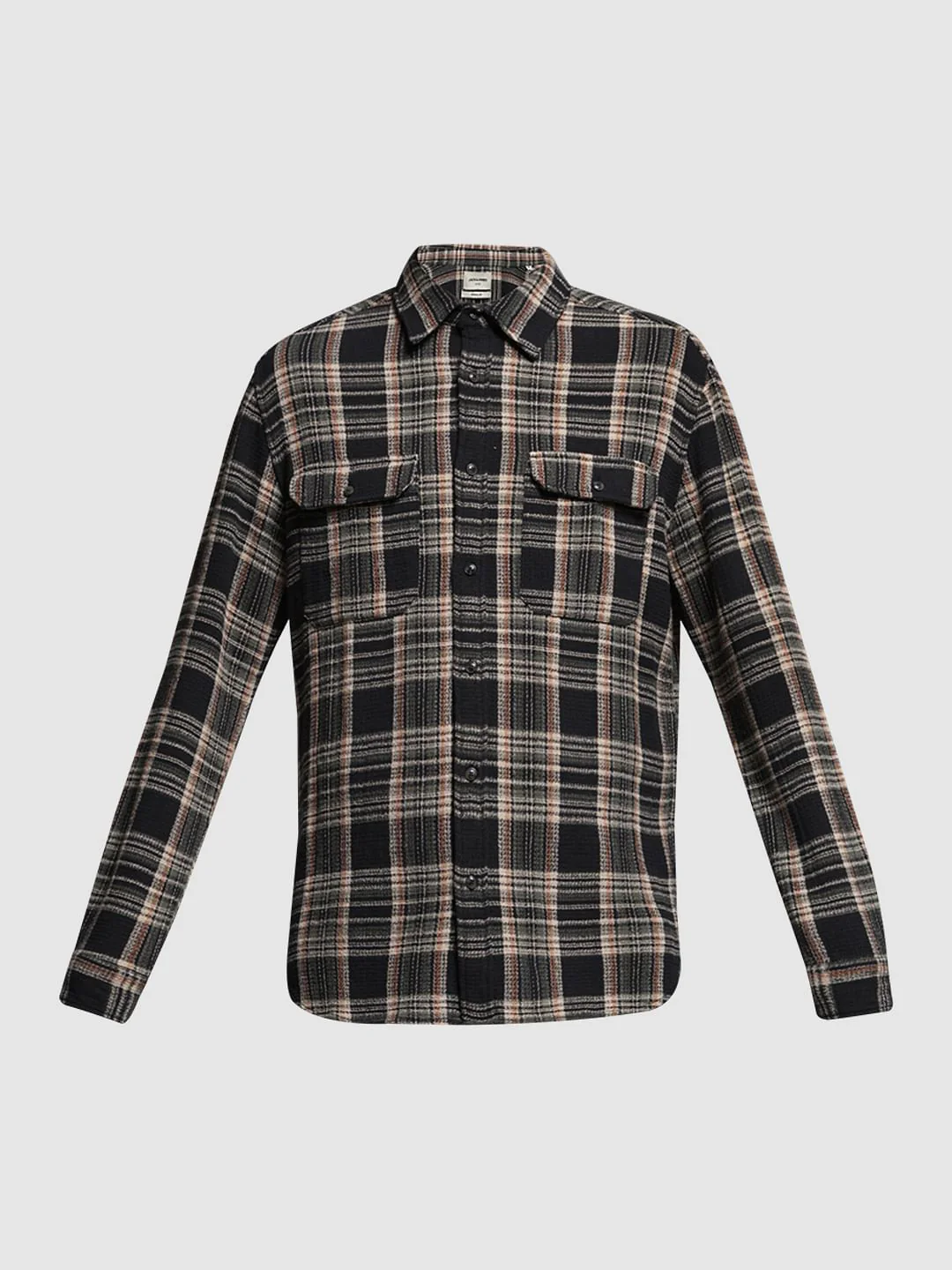 Dark Green Check Cotton Shirt - Image 7