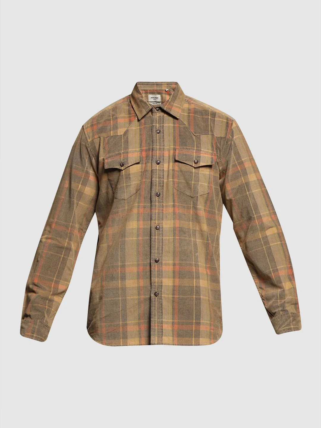 Yellow Check Corduroy Shirt - Image 7
