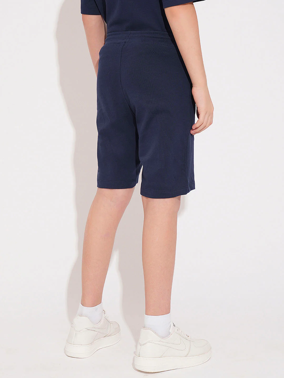 Boys Blue Printed Co-ord Set Shorts - Image 4
