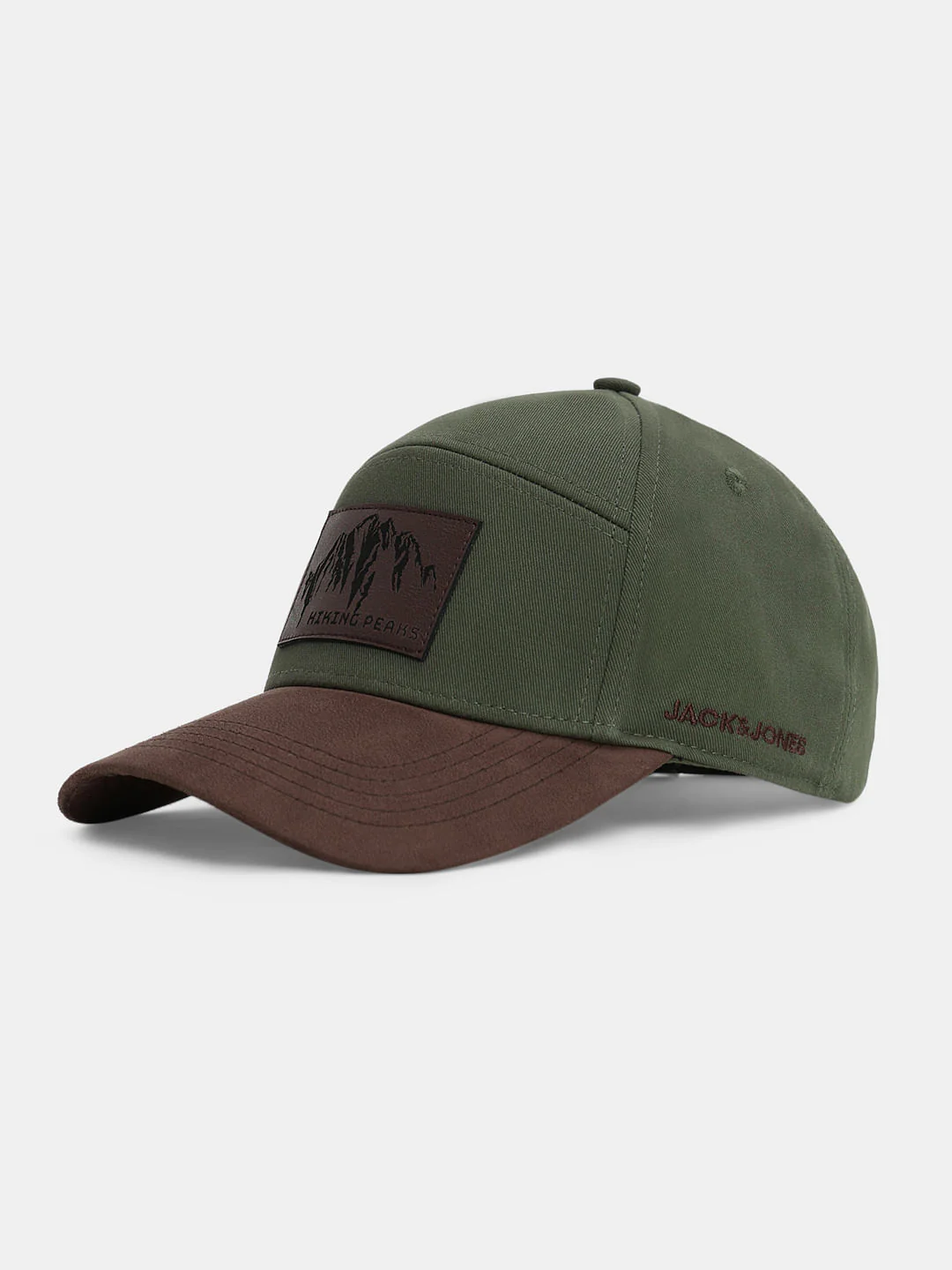 Green Colourblocked Cotton Cap - Image 2