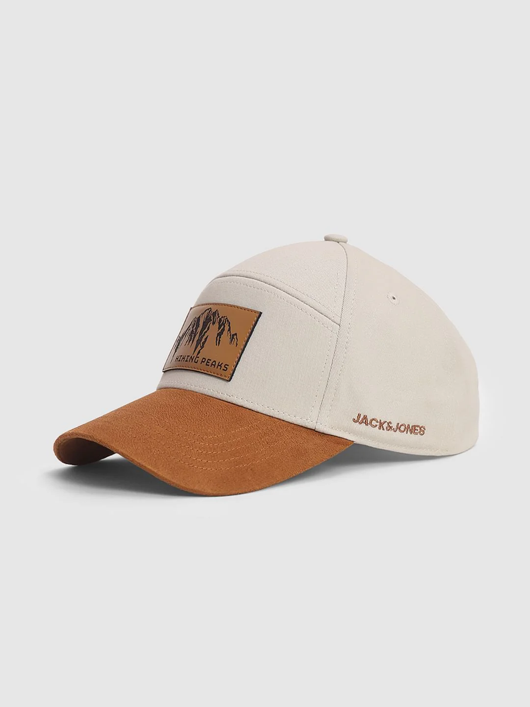 Beige Suede Baseball Cap - Image 2