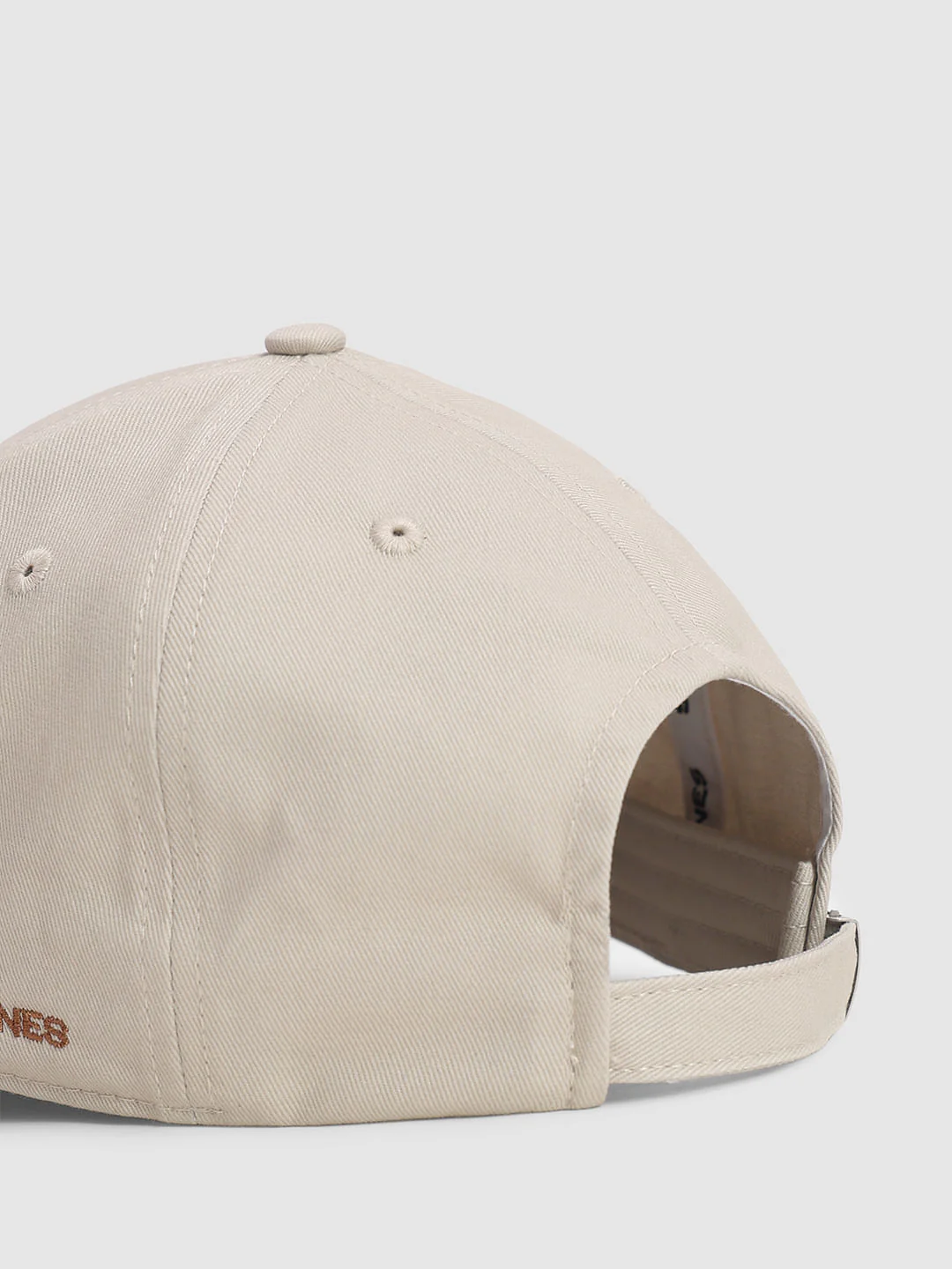 Beige Suede Baseball Cap - Image 5