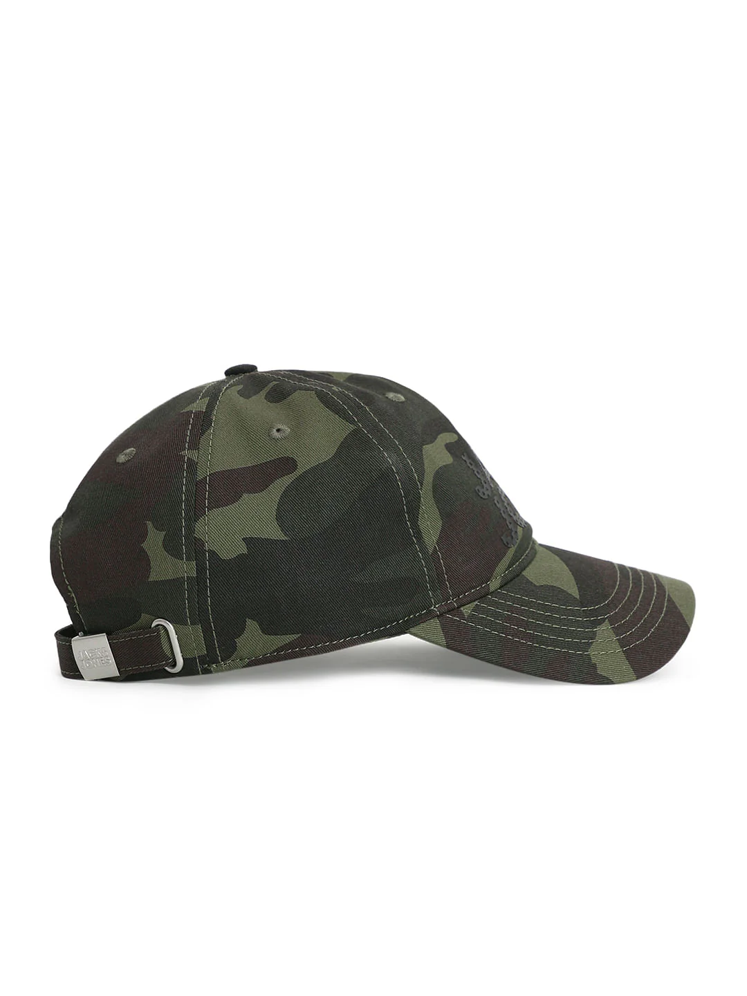 Olive Camo Print Baseball Cap - Image 3