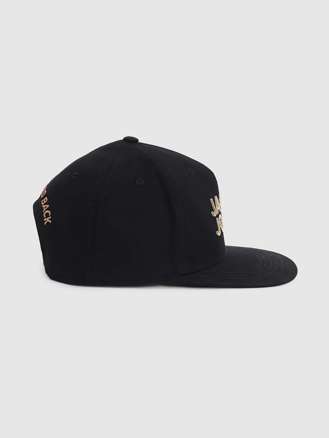 Black Logo Print Cap - Image 3
