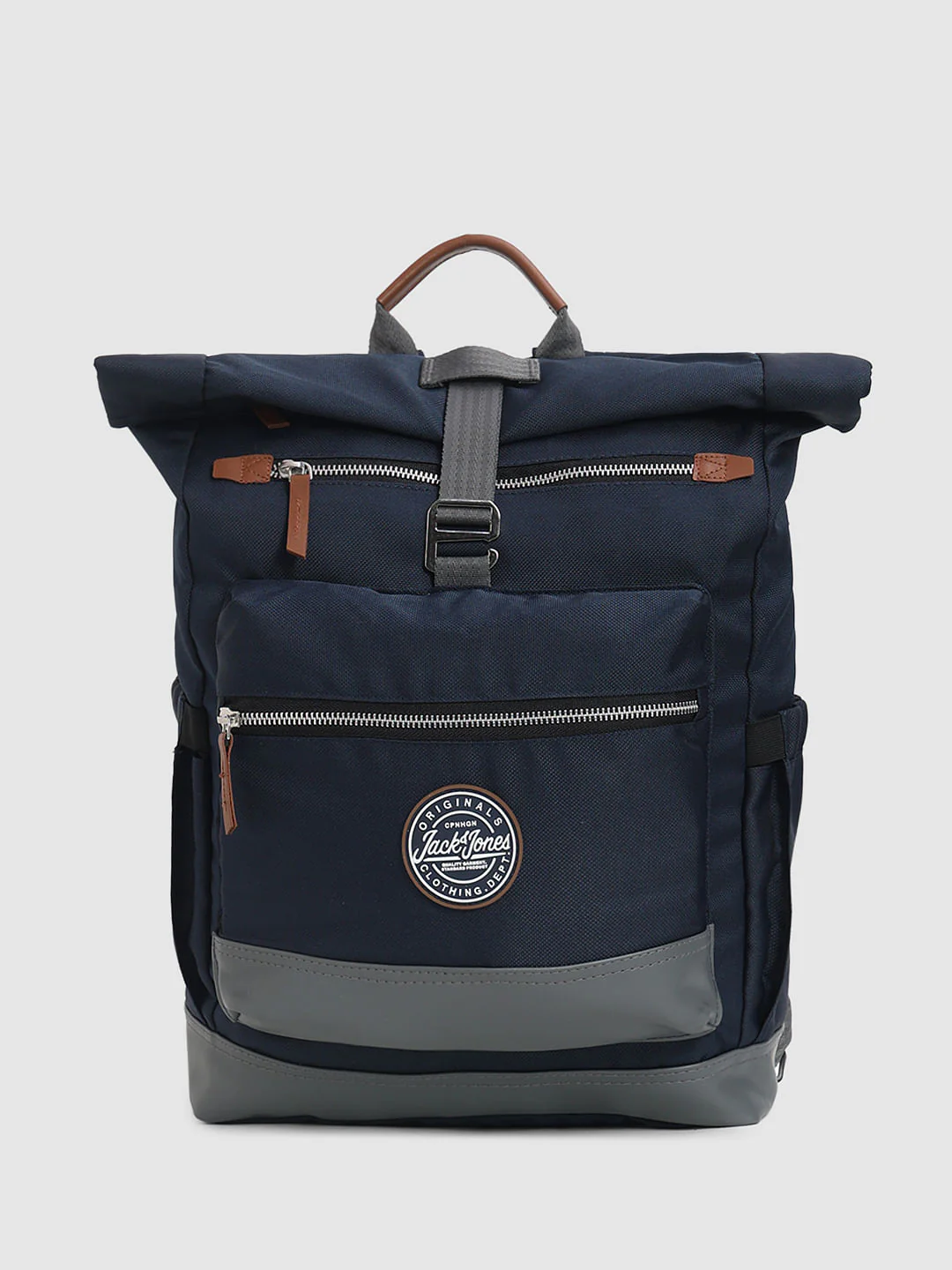 Navy Blue Roll Top Backpack