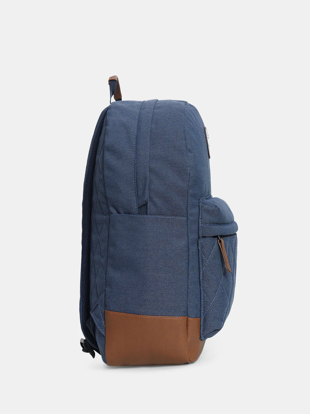 Blue Faded Denim Backpack - Image 3