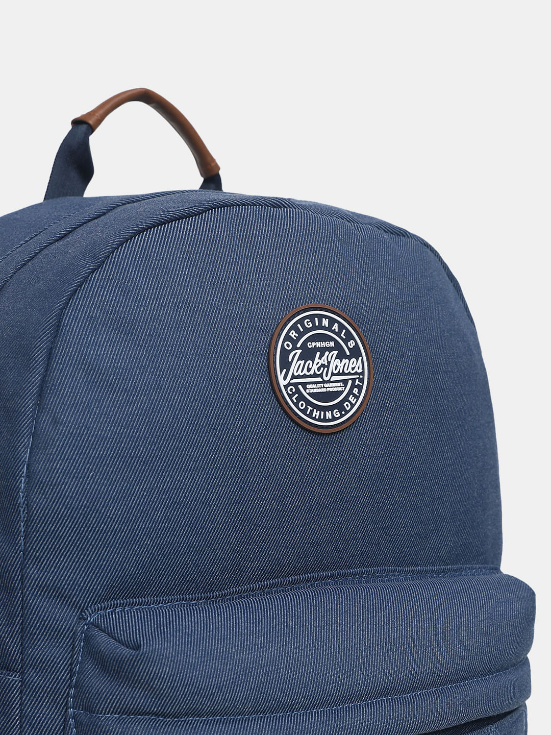 Blue Faded Denim Backpack - Image 5