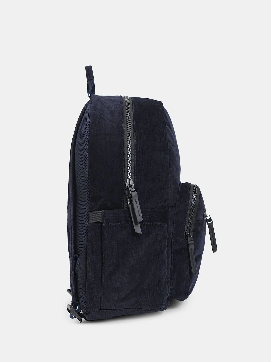 Navy Blue Corduroy Backpack - Image 3
