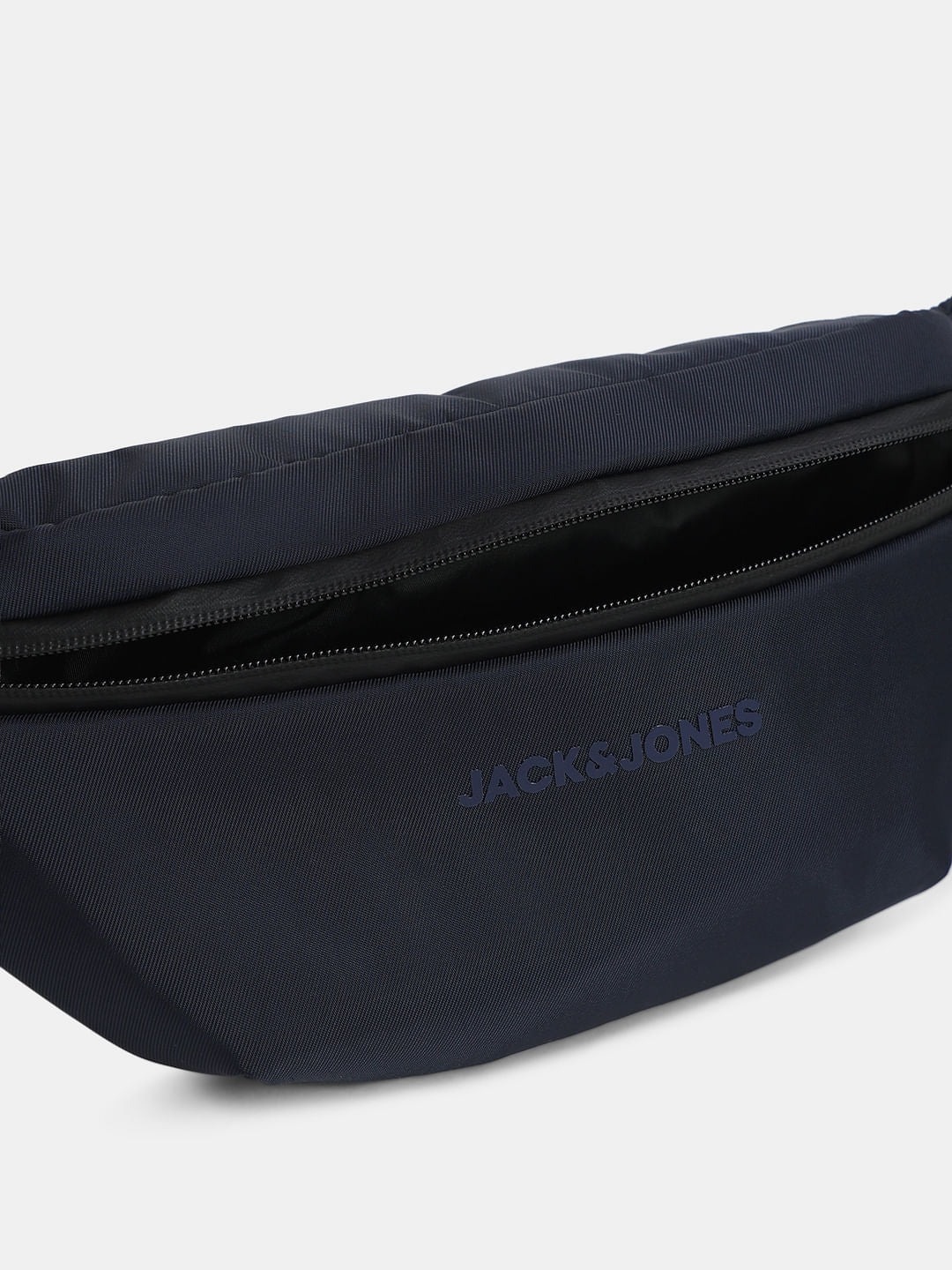 Dark Blue Logo Print Bumbag - Image 5