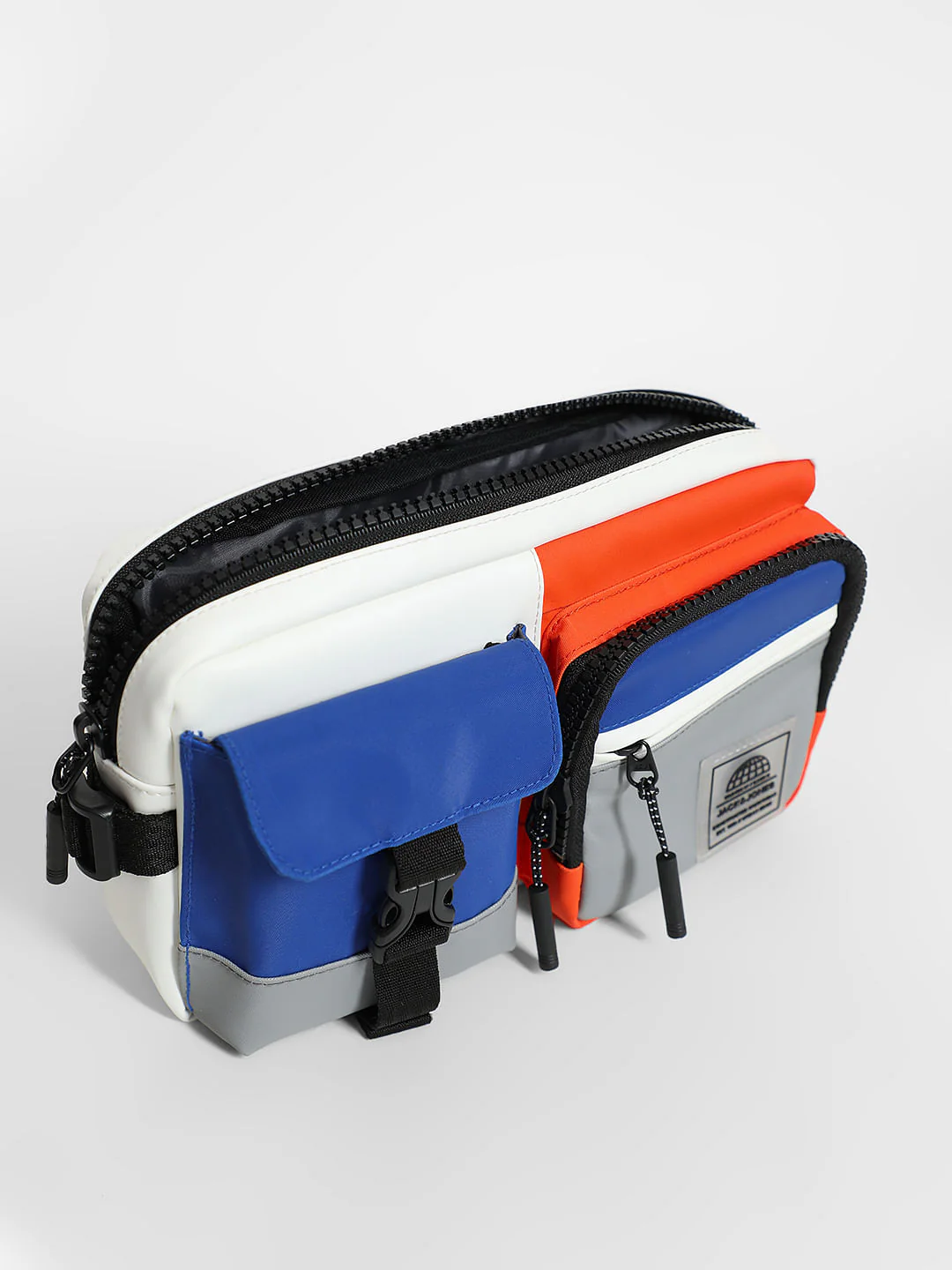 Blue Colourblocked Chestpack - Image 7