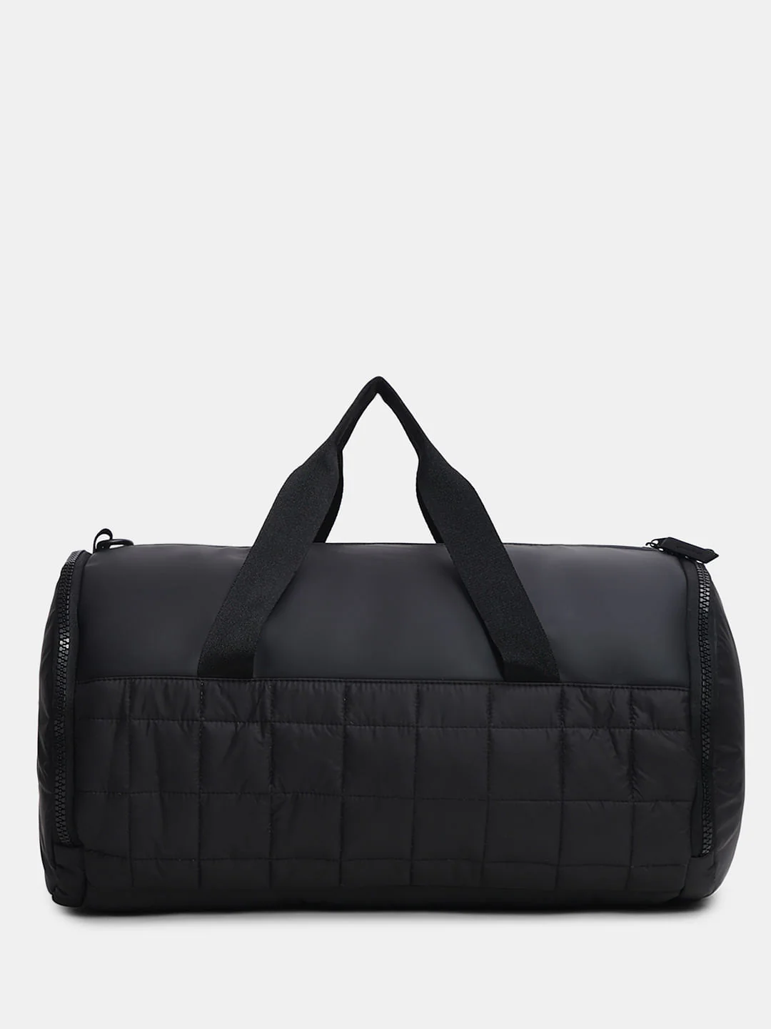Black Quilted Duffle Bag - Image 3