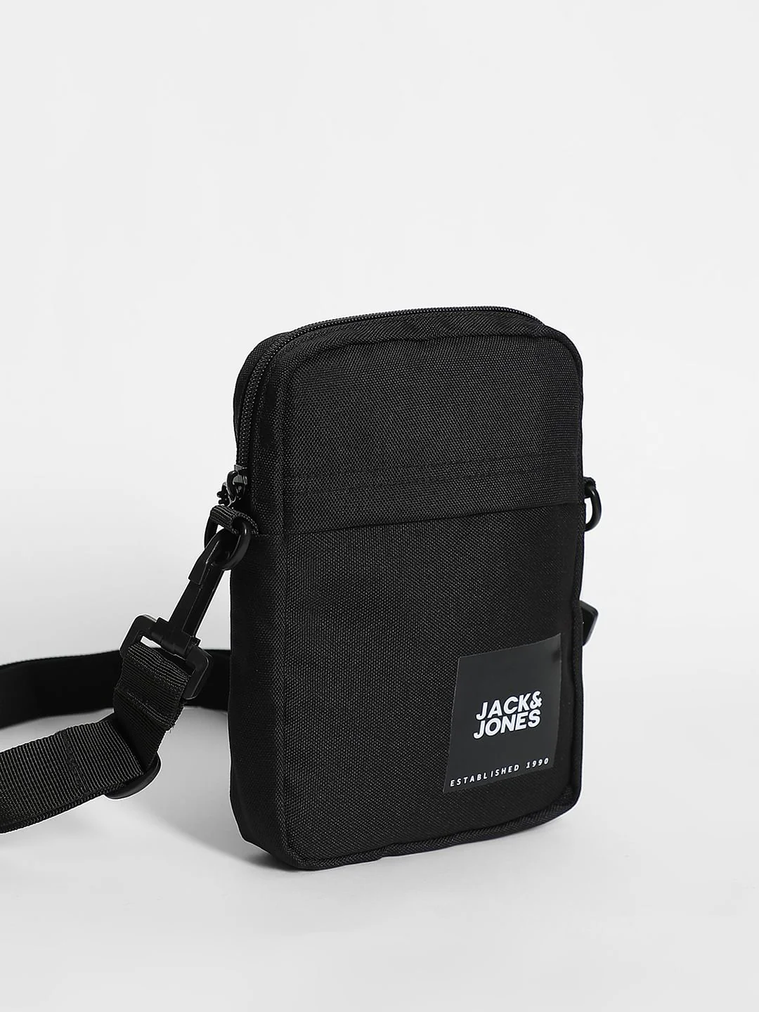 Black Logo Print Small Sling Bag - Image 2