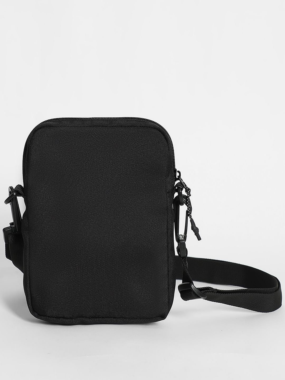 Black Logo Print Small Sling Bag - Image 3