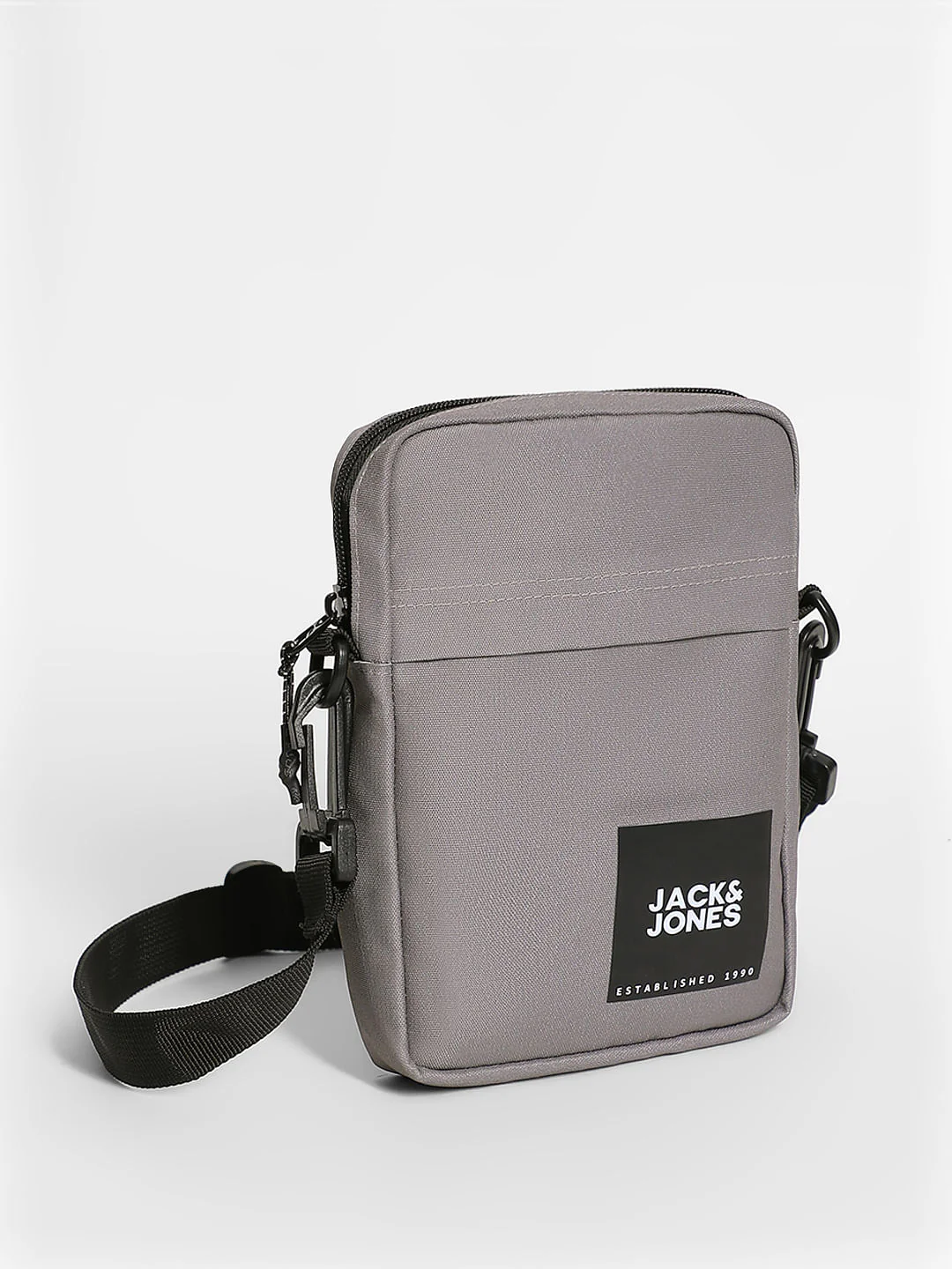 Grey Logo Print Small Sling Bag - Image 2