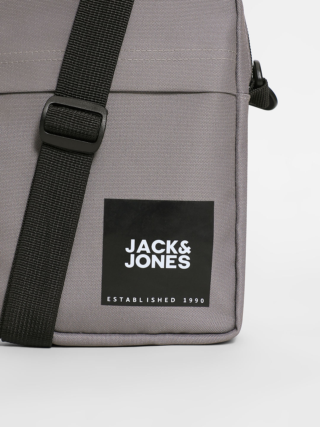 Grey Logo Print Small Sling Bag - Image 4