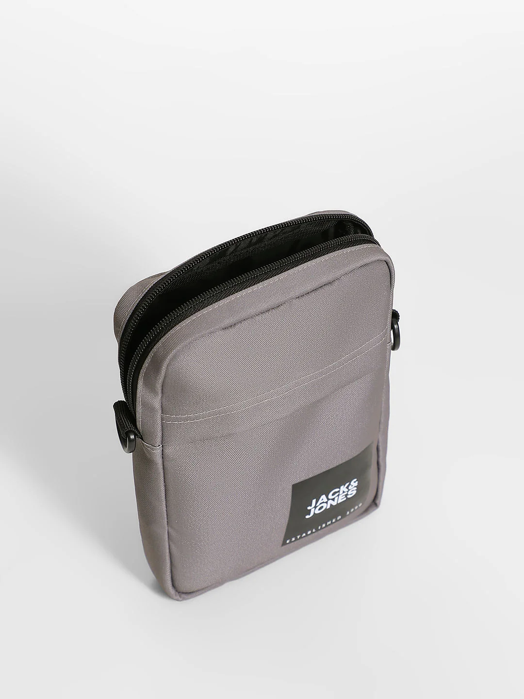 Grey Logo Print Small Sling Bag - Image 5