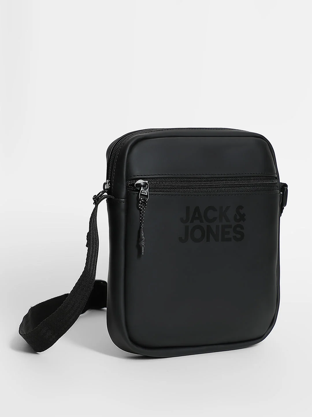 Black Logo Print Sling Bag - Image 2