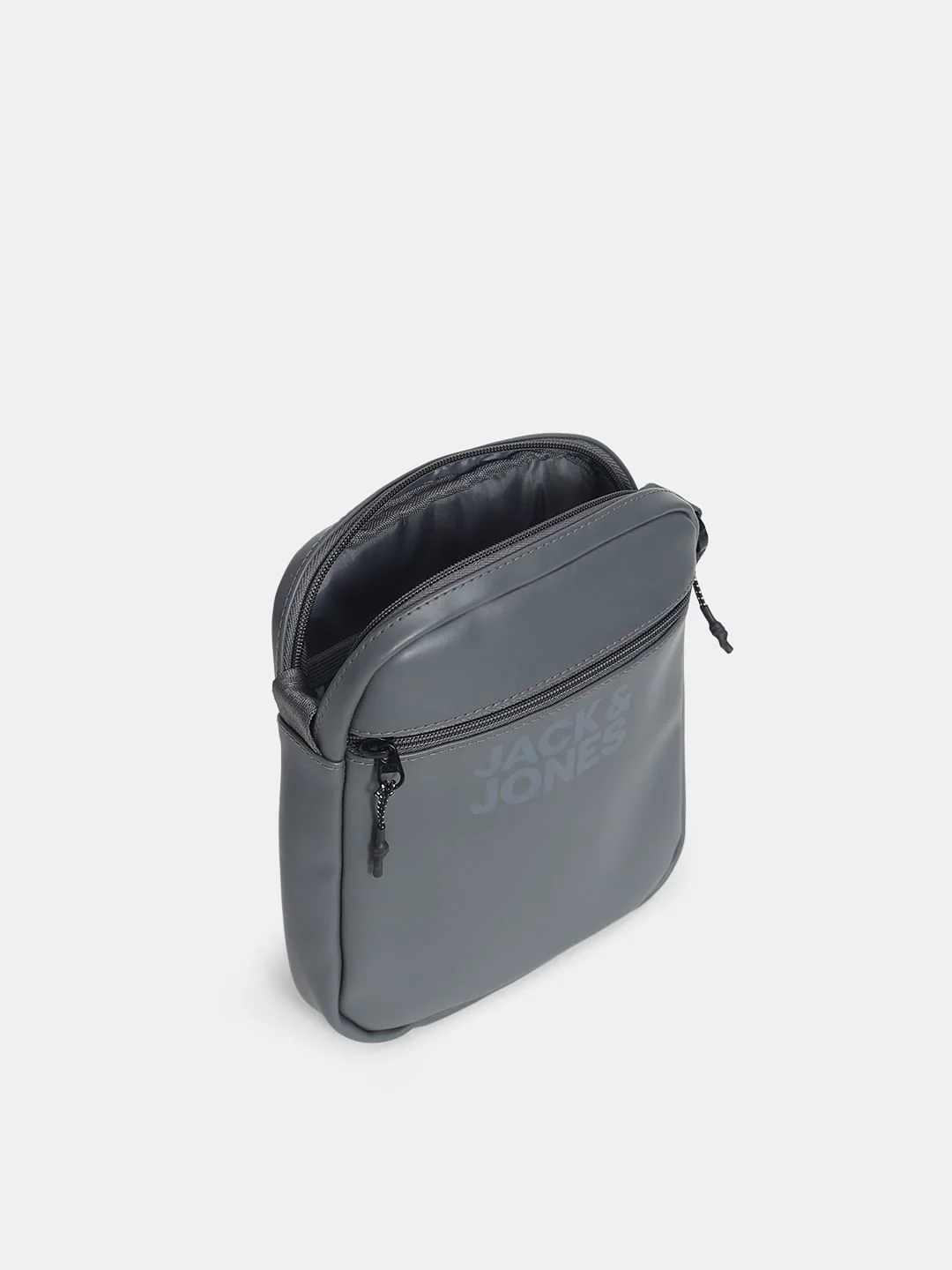 Grey Logo Print Sling Bag - Image 5
