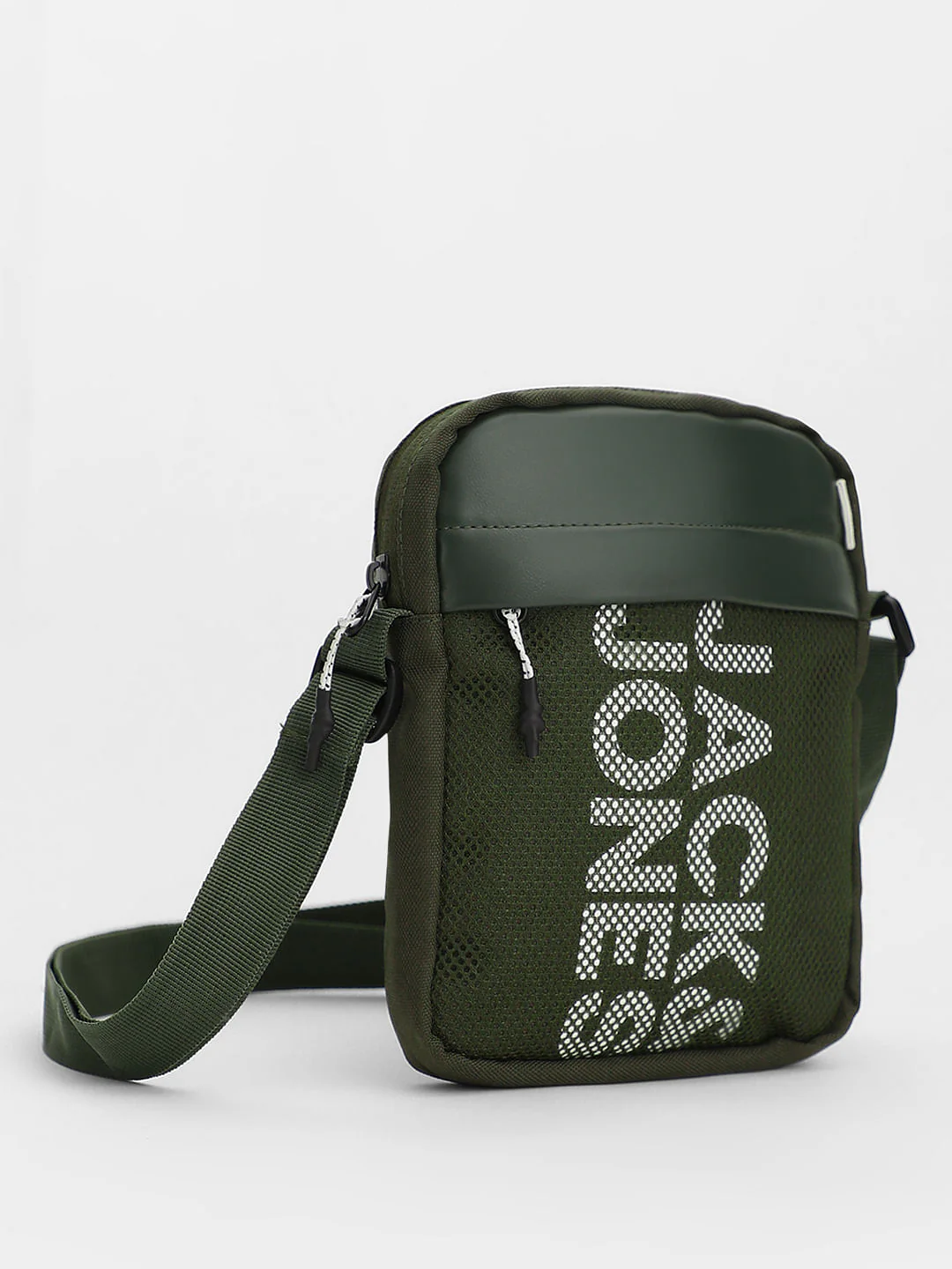 Green Logo Print Sling Bag - Image 2