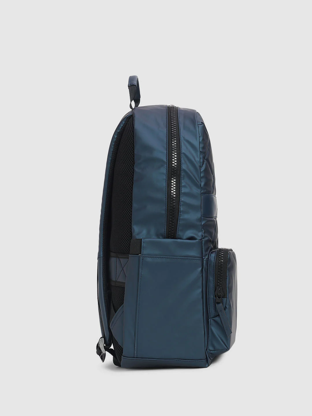 Navy Blue Premium Quilted Backpack - Image 3