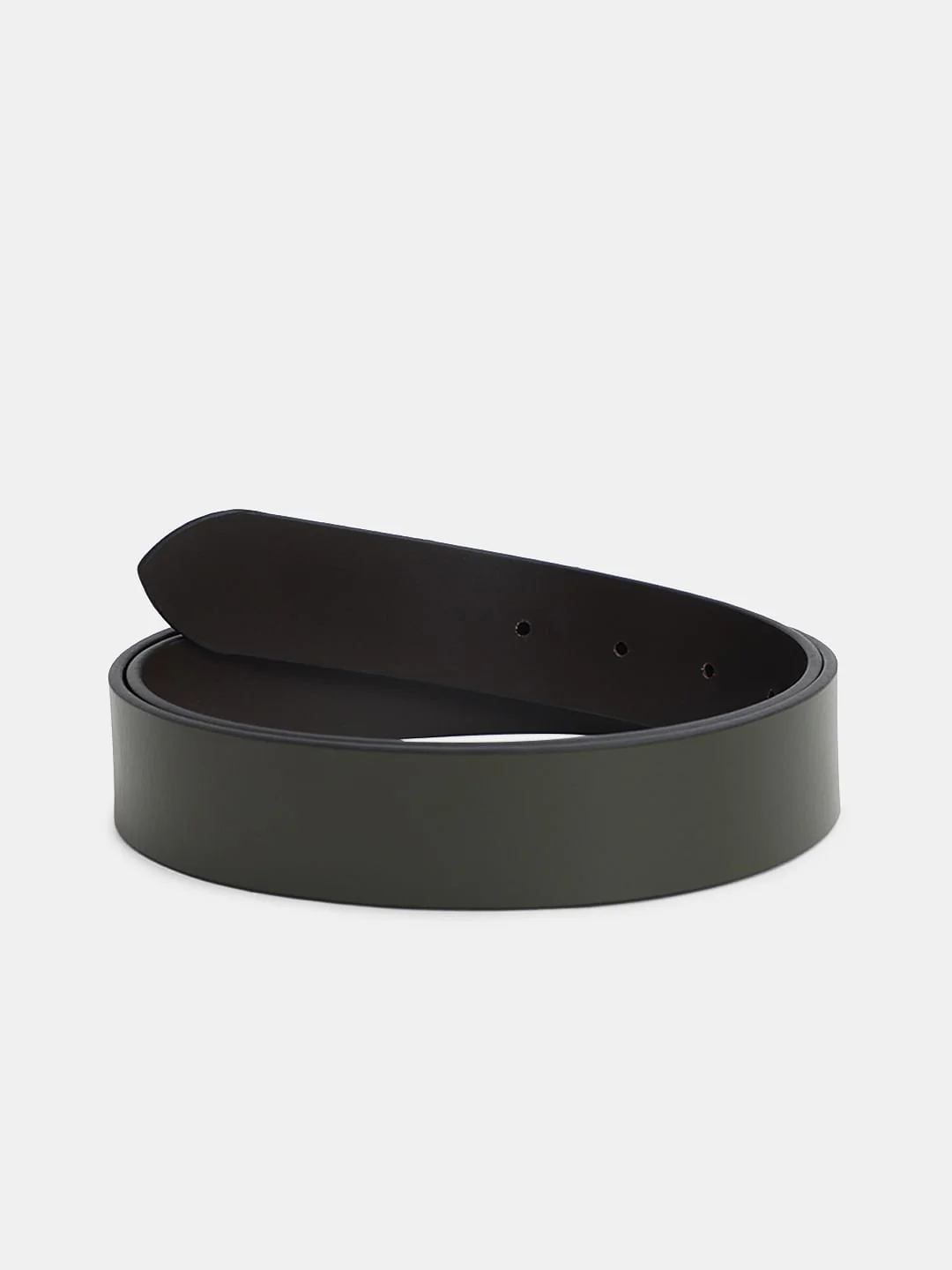 Olive Premium Reversible Leather Belt - Image 2