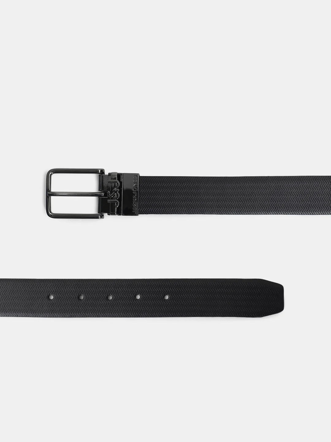 Black Premium Reversible Leather Belt - Image 3