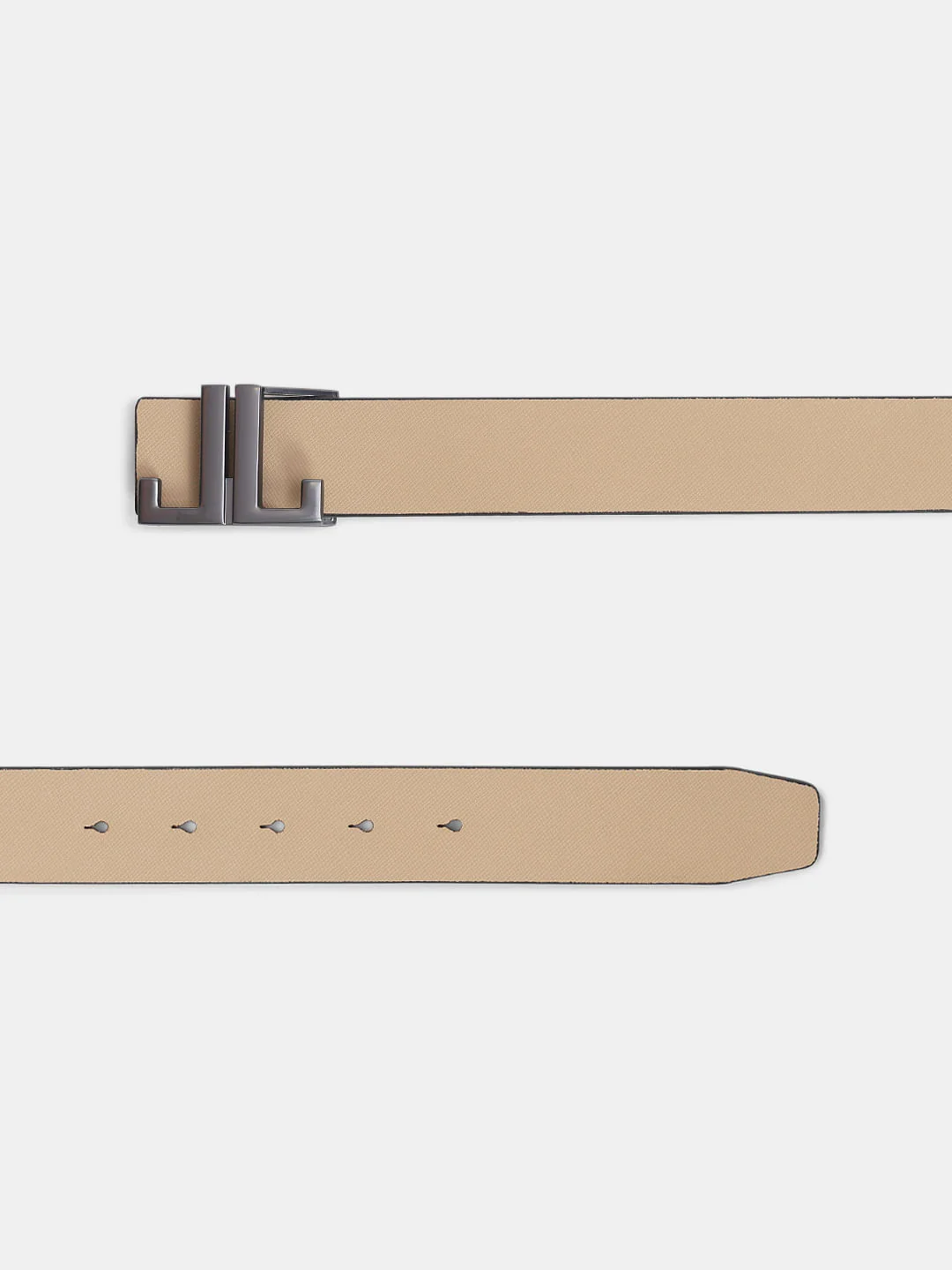 Beige Premium Reversible Leather Belt - Image 4