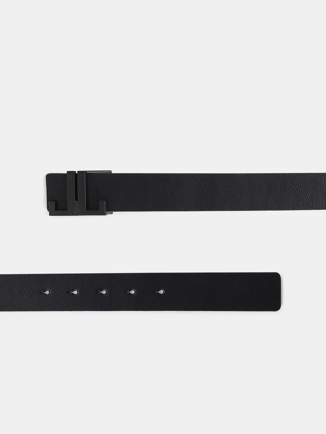 Black Reversible Leather Belt - Image 3
