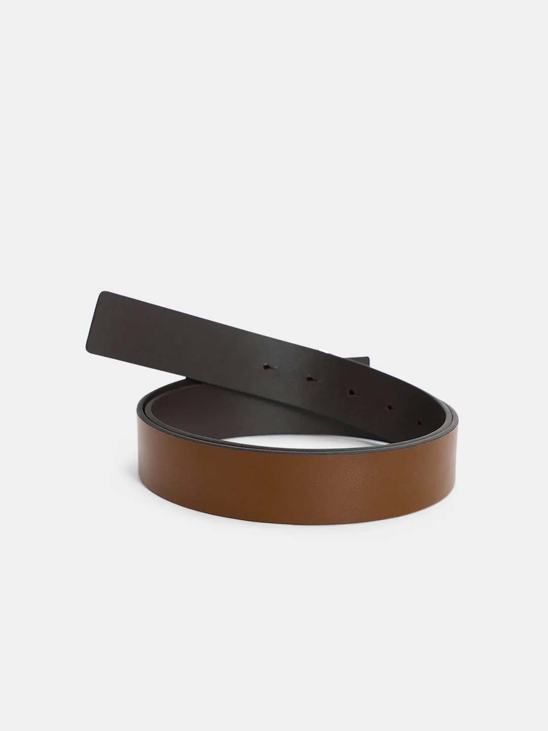 Brown Reversible Premium Leather Belt - Image 2
