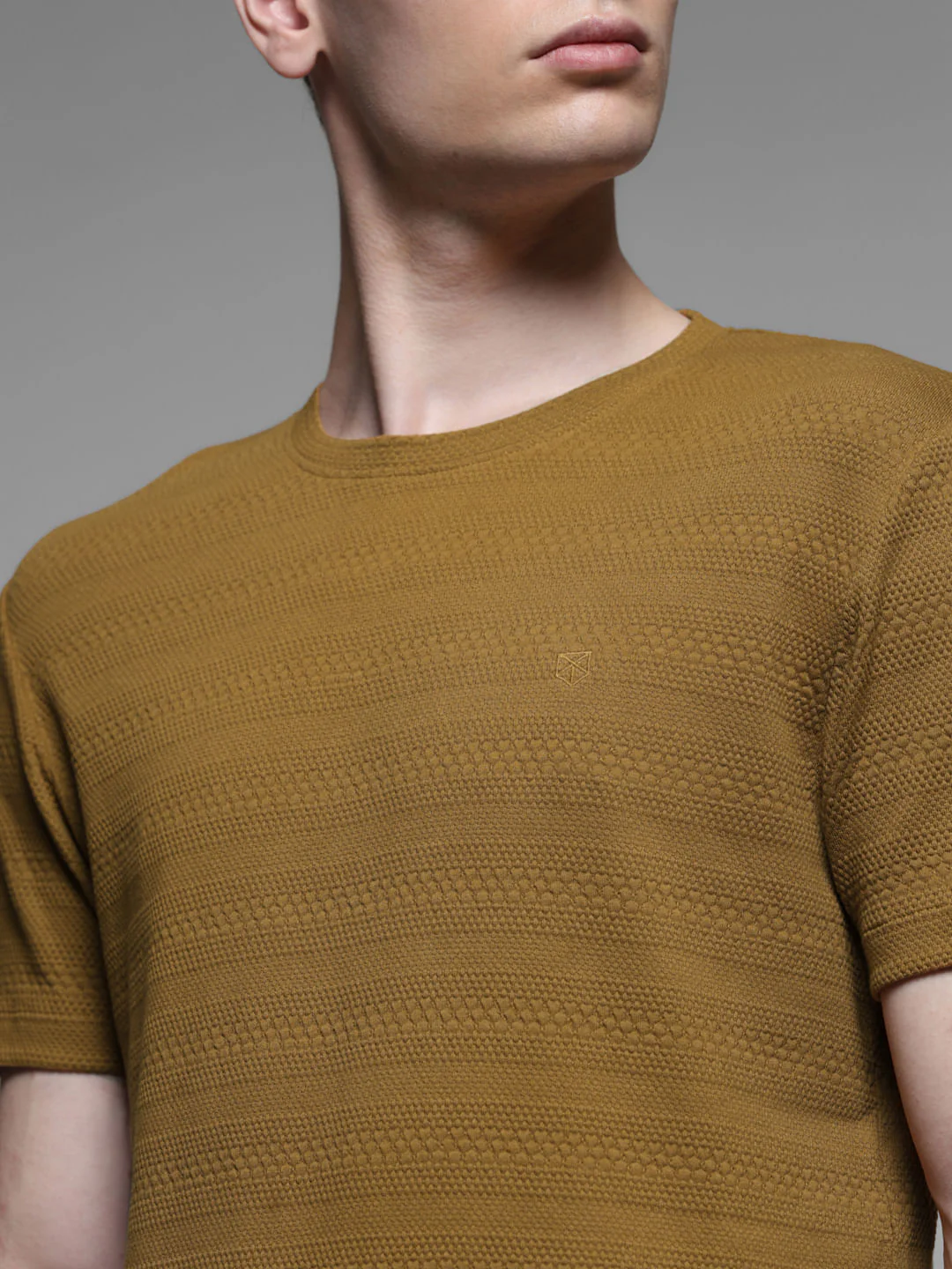 BROWN JACQUARD T-SHIRT - Image 5