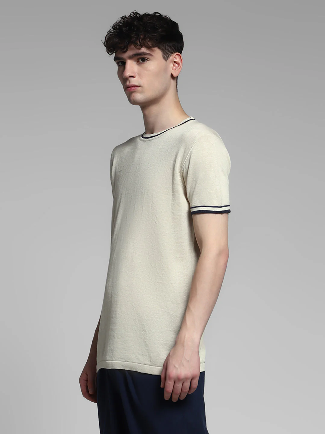 Crew Neck Knitted Pullover - Image 3