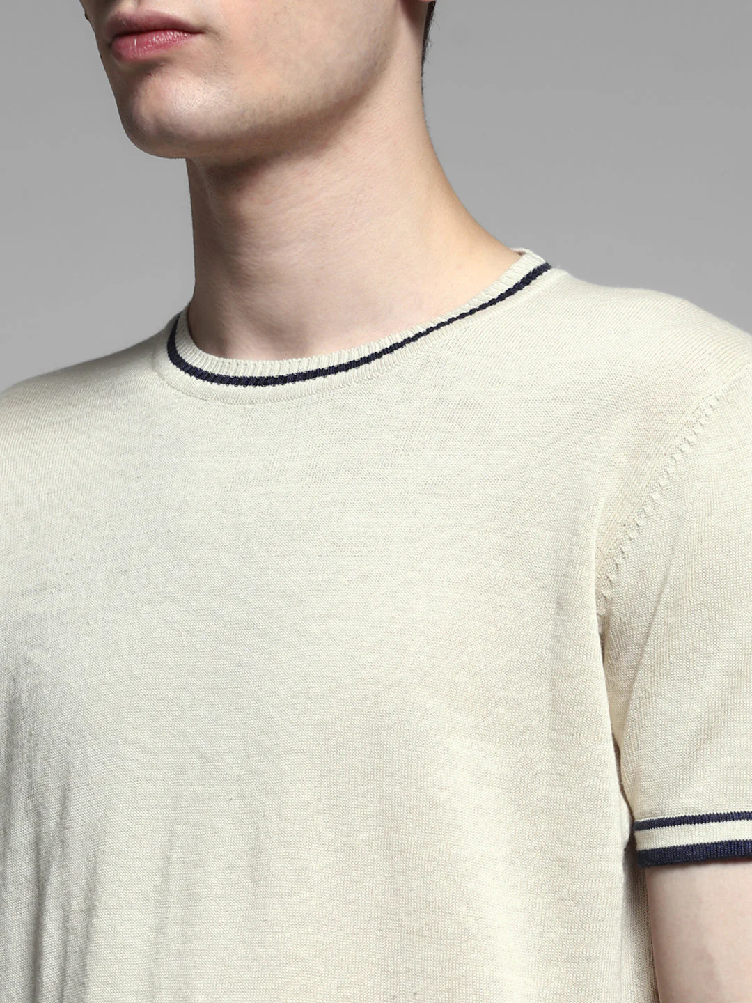 Crew Neck Knitted Pullover - Image 5