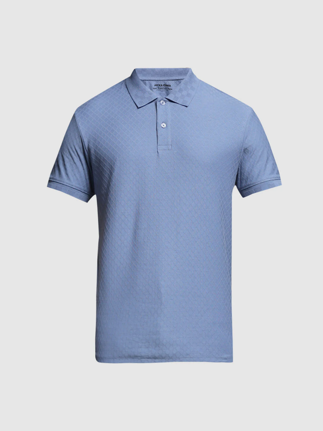 BLUE COTTON POLO - Image 7