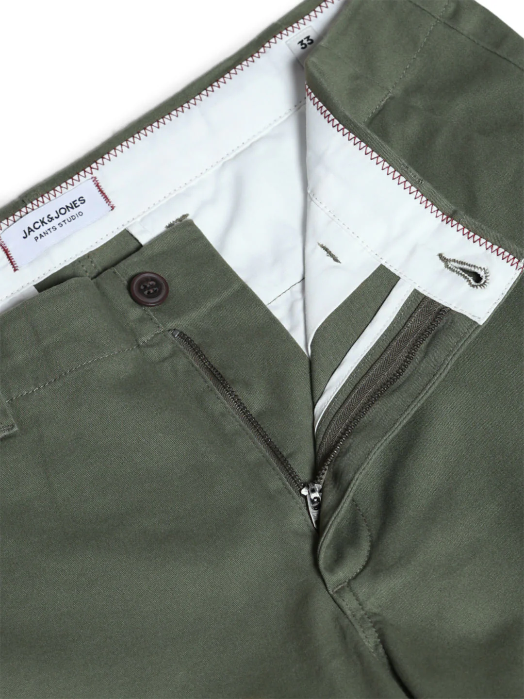 Green Mid Rise Chino Pants - Image 5