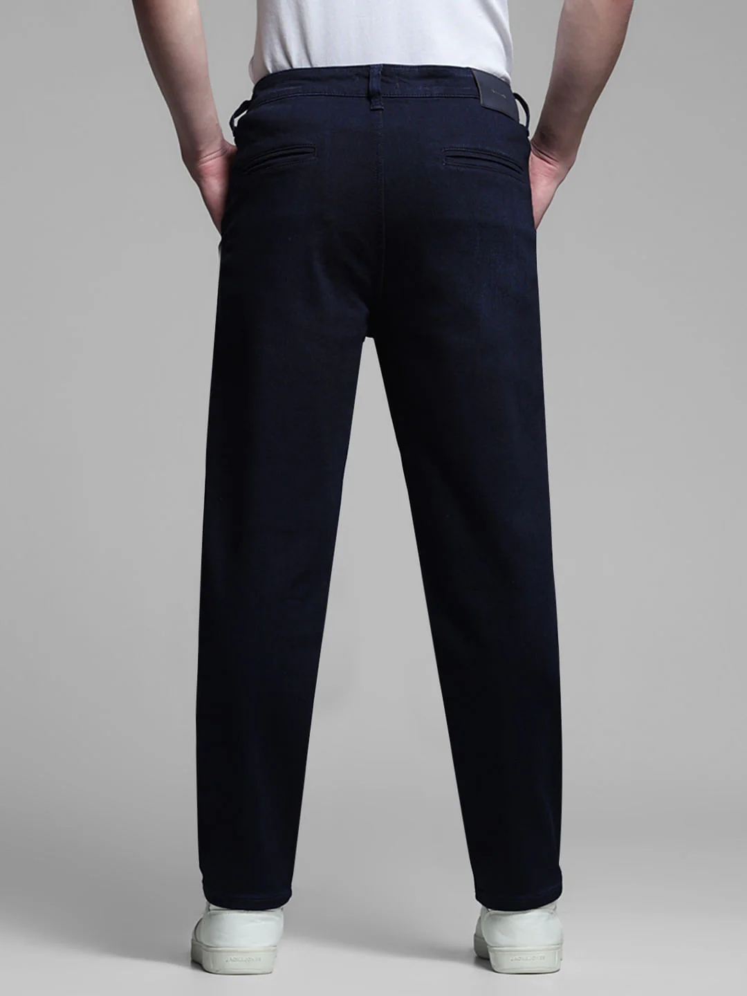 Dark Blue Low Rise Regular Fit Jeans - Image 3